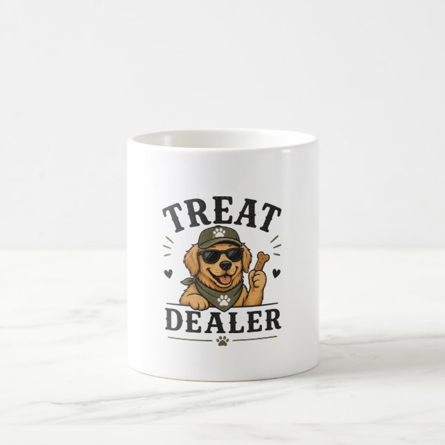 Tasse de café pour amateur de chiens drôles (Centre)