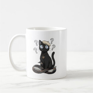 Tasse de café pour avocat Lady Justice Black Cat