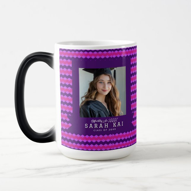 Tasse de café pour diplômé avec impression arc-en- (Gauche)
