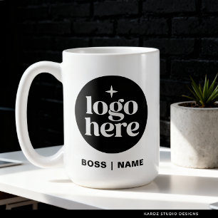 Tasse de café pour employés avec logo moderne