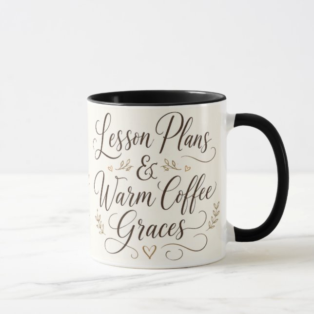 Tasse de café pour enseignant Plans de cours Café  (Droite)