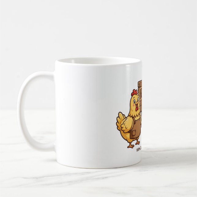 Tasse de café pour l'amusing Gardien de Poules de  (Gauche)