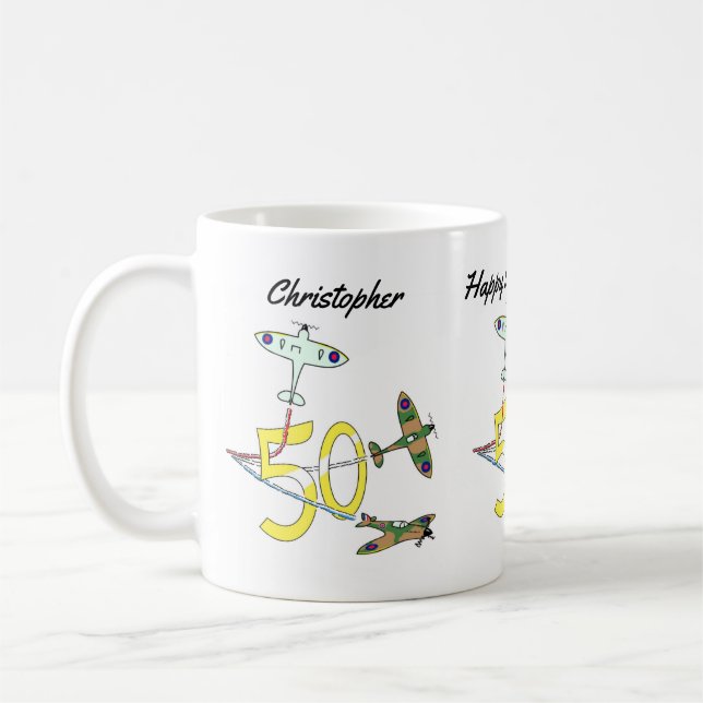 Tasse de café pour les 50 ans de Spitfires (Gauche)