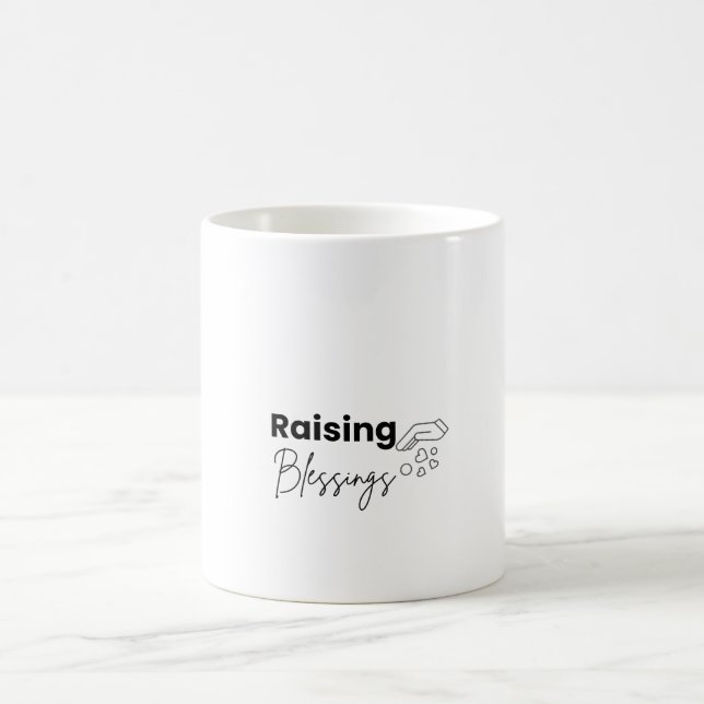 Tasse de café pour maman chrétienne Raising Blessi (Centre)