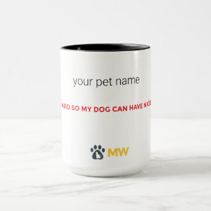 Tasse de café pour maman de chien - Je travaille d