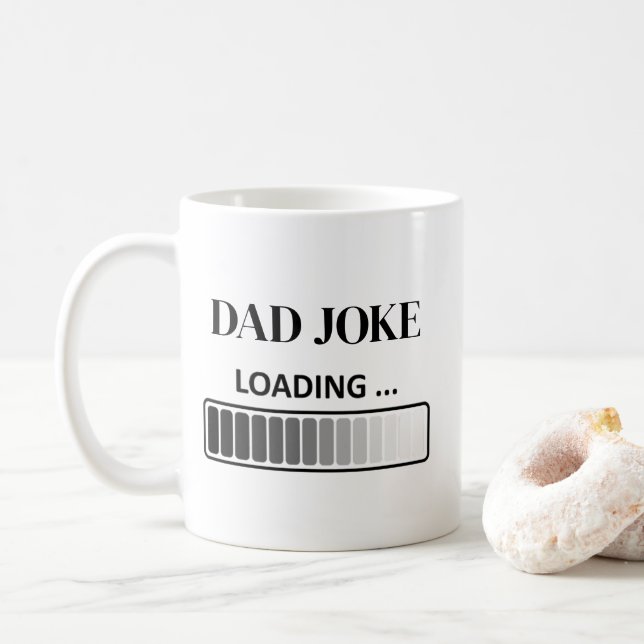 Tasse de café pour papa avec écriture moderne prop (Avec donut)