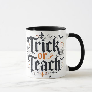 Tasse de café pour professeur Halloween Trick or T