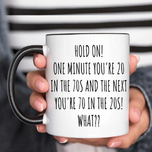 Tasse de café pour un 70e anniversaire drôle et no