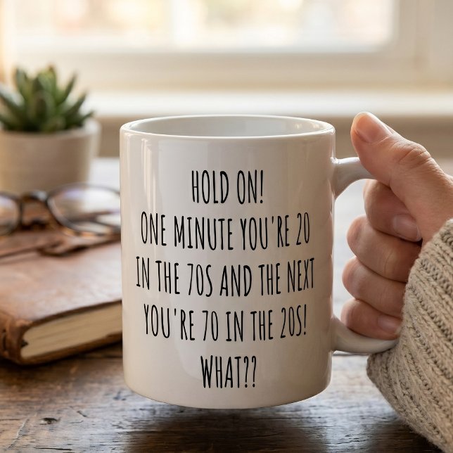 Tasse de café pour un 70e anniversaire drôle et no (Créateur téléchargé)