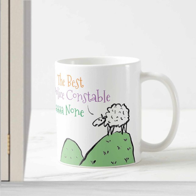 Tasse de café pour un agent de police avec un moti (Créateur téléchargé)