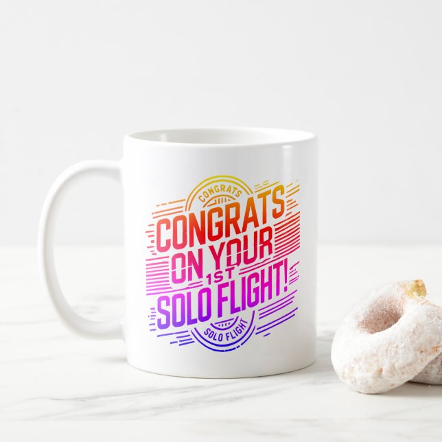 Tasse de café pour votre 1er vol solo (Avec donut)