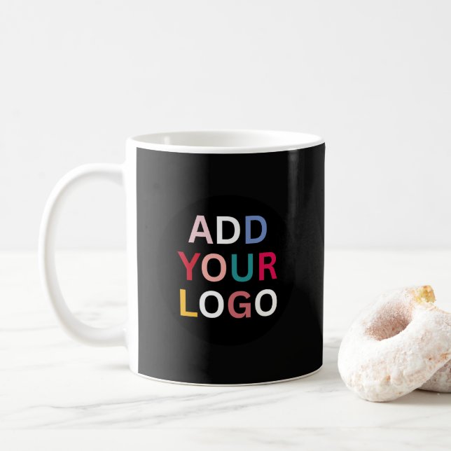 Tasse de café professionnelle avec logo de marque  (Avec donut)