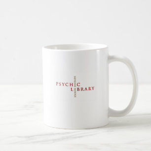 Tasse de café psychique de bibliothèque