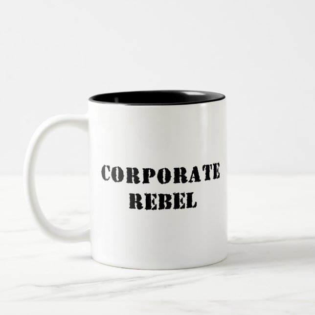 Tasse de café rebelle d'entreprise (Gauche)