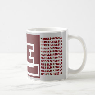 Tasse de café rebelle intérieure du football de