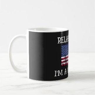 Tasse de café Relax Gringo Je suis un citoyen amér