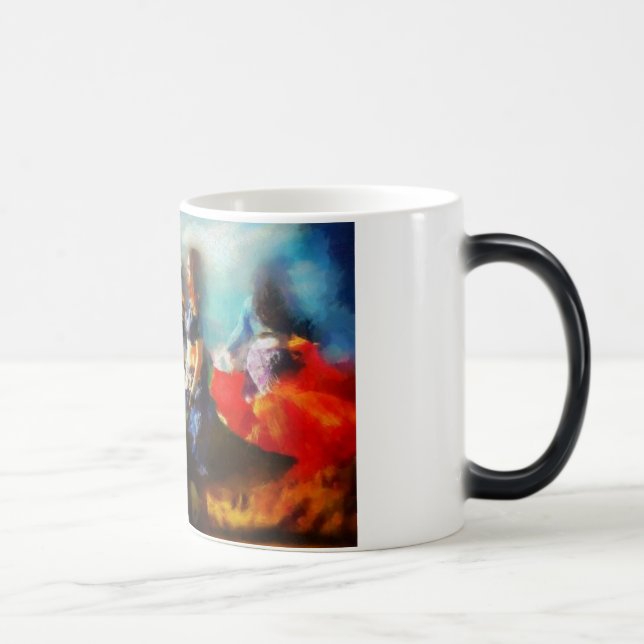 Tasse de café rêveuse d'art de danseur (Droite)