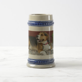 Tasse de café riante de Stein de bière de beagle