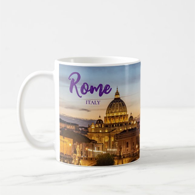 Tasse de café Rome Italie Basilique Saint-Pierre (Gauche)