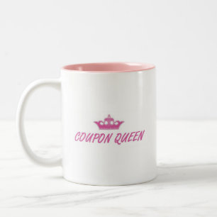 Tasse de café rose de reine de bon