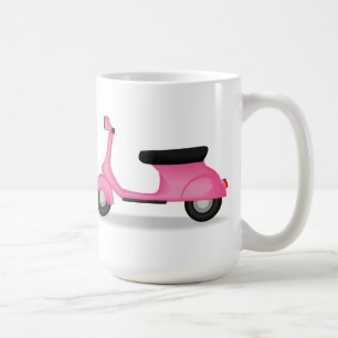 Tasse de café rose de Vespa