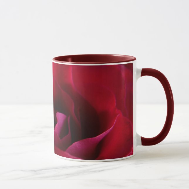 Tasse de café Rose Rouge Beaux Mugs de Rose Rouge (Droite)