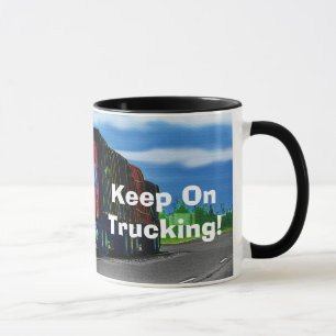 TASSE DE CAFÉ ROUGE DE CAMION DE GRANDE