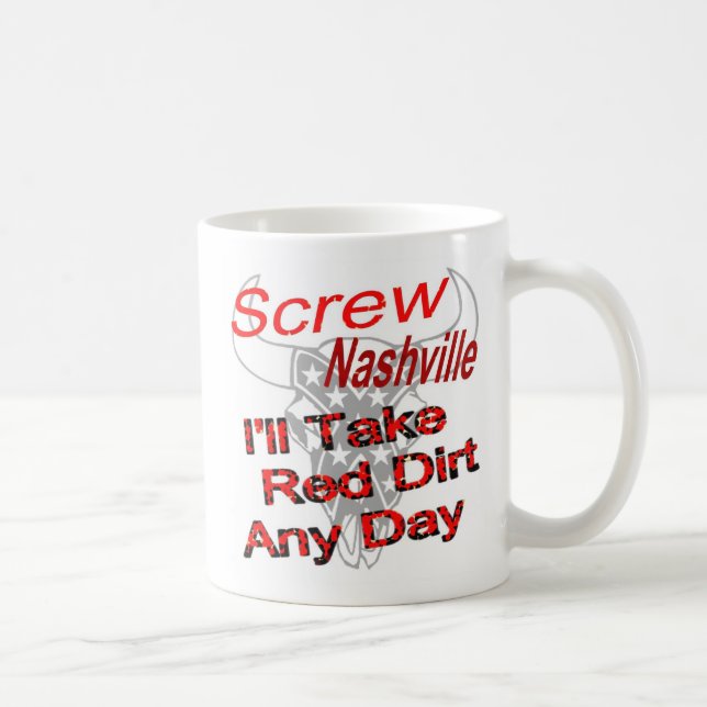 Tasse de café rouge de révolution de musique de (Droite)