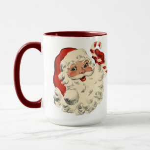 Tasse de café rouge vintage mignonne du père no