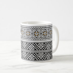 Tasse de café ROUMAINE d'ART POPULAIRE