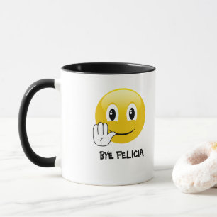 Tasse de café secondaire d'Emoji Felicia