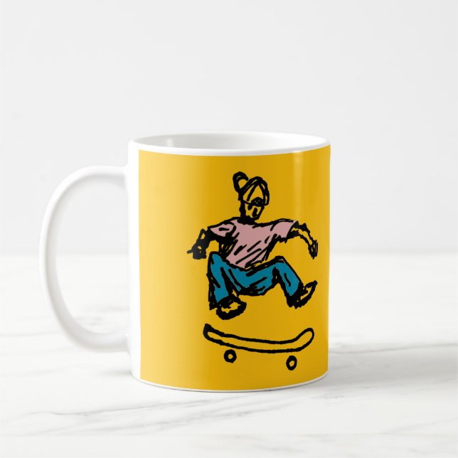 tasse de café skateboard (Gauche)
