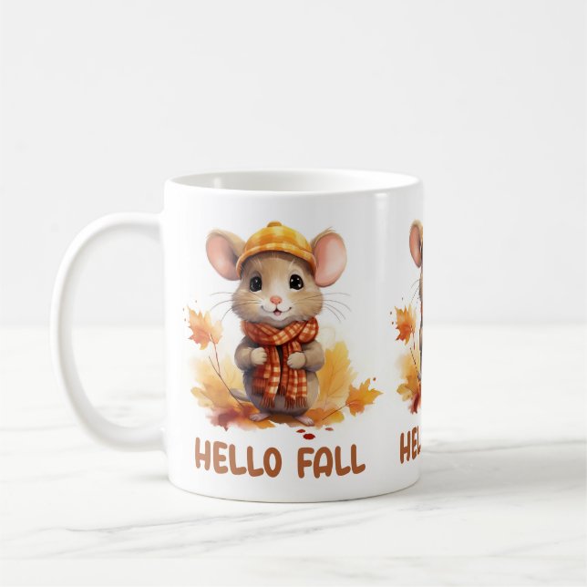 Tasse de café Souris d'Automne (Gauche)