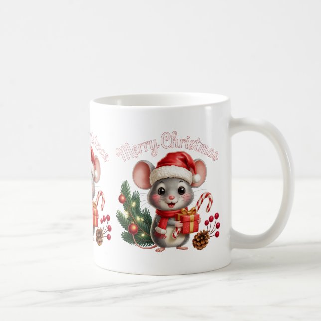 Tasse de café Souris de Noël (Droite)