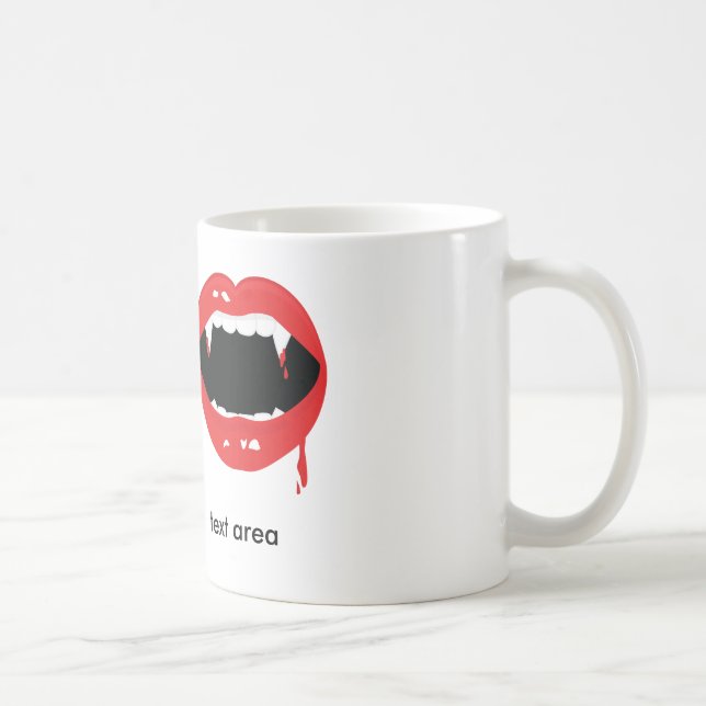 Tasse de café Souris Dents de Vampire Halloween Go (Droite)