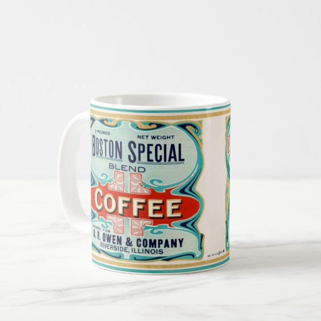 Tasse de café spéciale de Boston (Devant gauche)