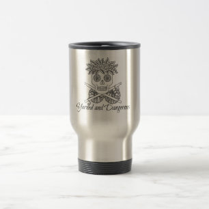 Tasse de café sucrée bavardée et dangereuse de