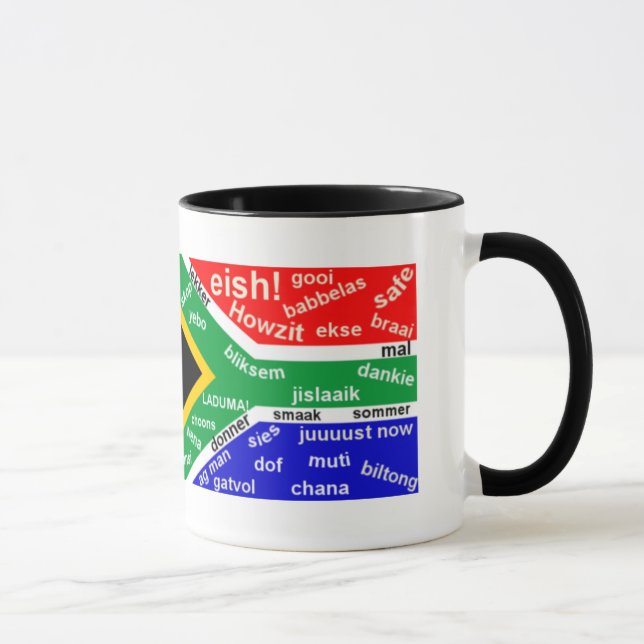 Tasse de café sud-africaine d'argot - (Droite)