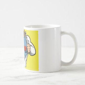 Tasse de café superbe de superhéros de papa