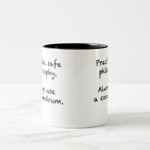 Tasse de café sûre de philosophie