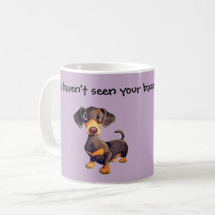 Tasse de café teckel Cadeau drôle de chien sauciss