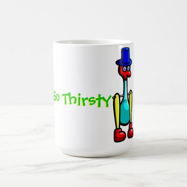 Tasse de café "tellement assoiffée" d'oiseau de (Centre)
