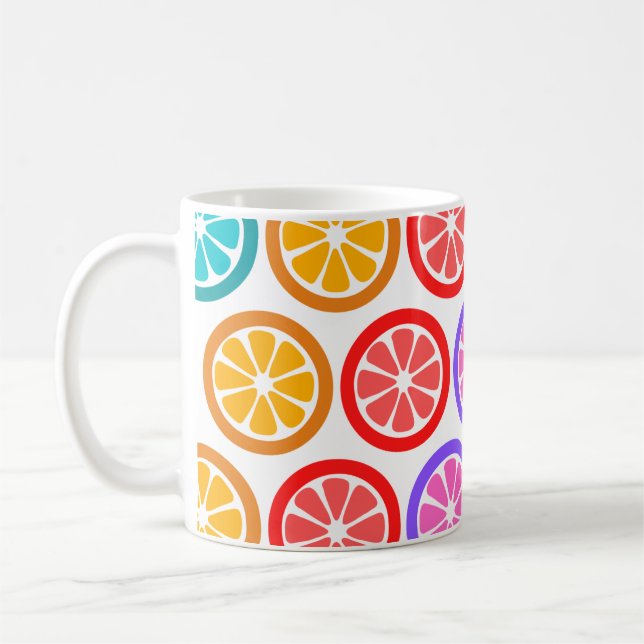 Tasse de café/thé de 330ml avec motif de fruits co (Gauche)