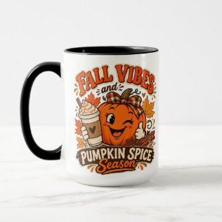 Tasse de café Thème Automne et Saison Épices de Ci