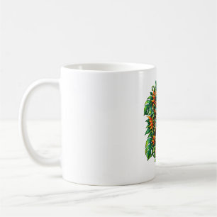 Tasse de café Tiki à la fougère émeraude
