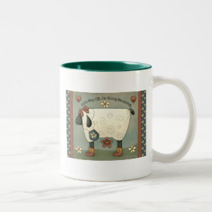 Tasse de café tirée à quatre épingles de moutons