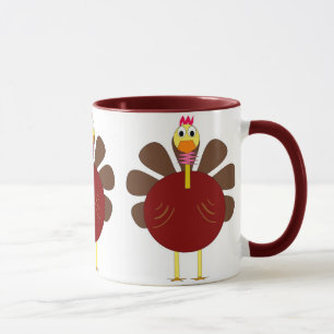 Tasse de café triple de thanksgiving de la Turquie