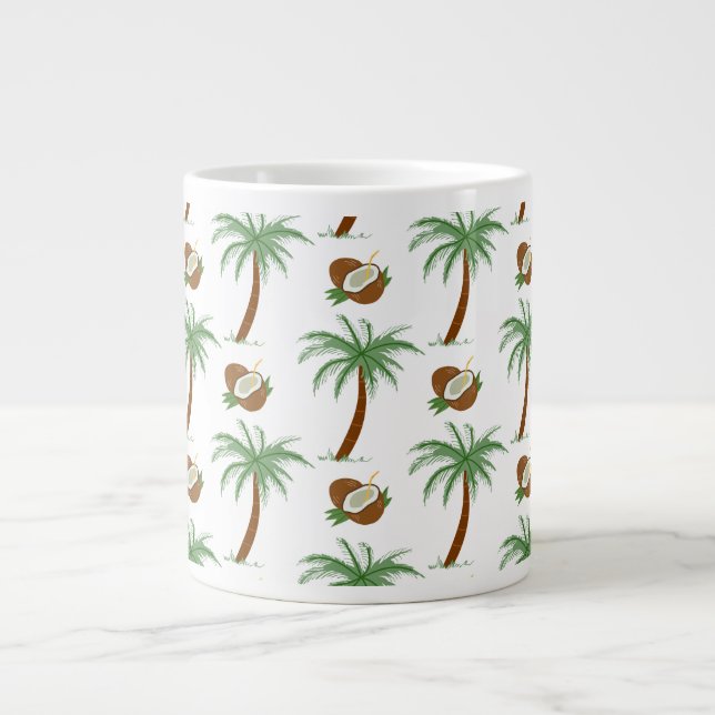 Tasse de café tropicale Cocotier Évasion Insulaire (Devant)