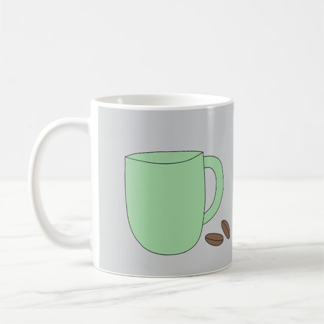 Tasse de café verte (Gauche)