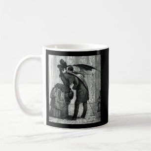 Tasse de café vintage de vampire